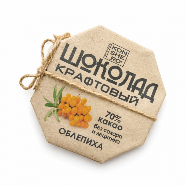 Шоколад ремесленный "Облепиха" 80г