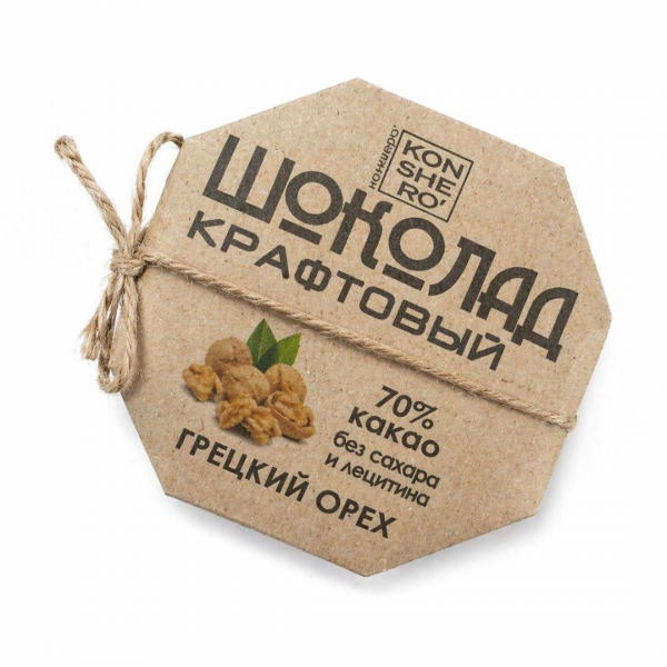 Шоколад ремесленный "Грецкий орех" 50г